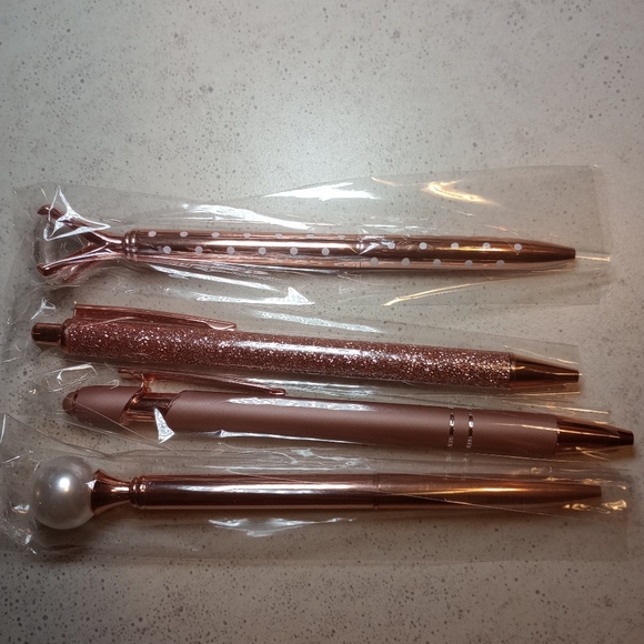 Glam Ink Pens | Pink and Prime Products | Black Ink | 4 in a Pack | NEW ITEM - Picture 7 of 10